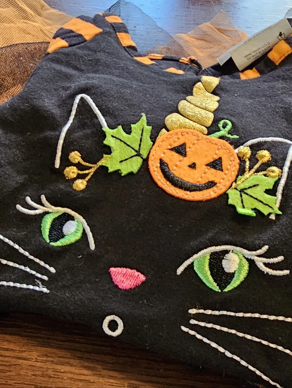 Emily Rose Black Cat Halloween Outfit 18 Months